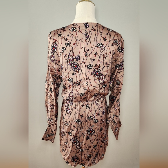 Joie Women's Ronnie Mini Dress Cocktail V-Neck Fringe Belt Casual Size 4 - Picture 6 of 9